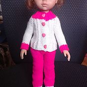 Куклы и игрушки handmade. Livemaster - original item Knitted suit (panties, jacket) for Paola Reina dolls, height 34 cm.. Handmade.