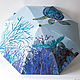 Folding painted umbrella machine ' Sea Turtle', Umbrellas, St. Petersburg,  Фото №1