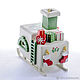 Новогодние игрушка на елку Печка Русская 1013 Green. Елочные игрушки. Dřevěné hračky. Ярмарка Мастеров.  Фото №4