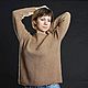 Кашемировый свитер женский жемчужной резинкой. Свитеры. Knit_Ox   Оксана. Ярмарка Мастеров.  Фото №4