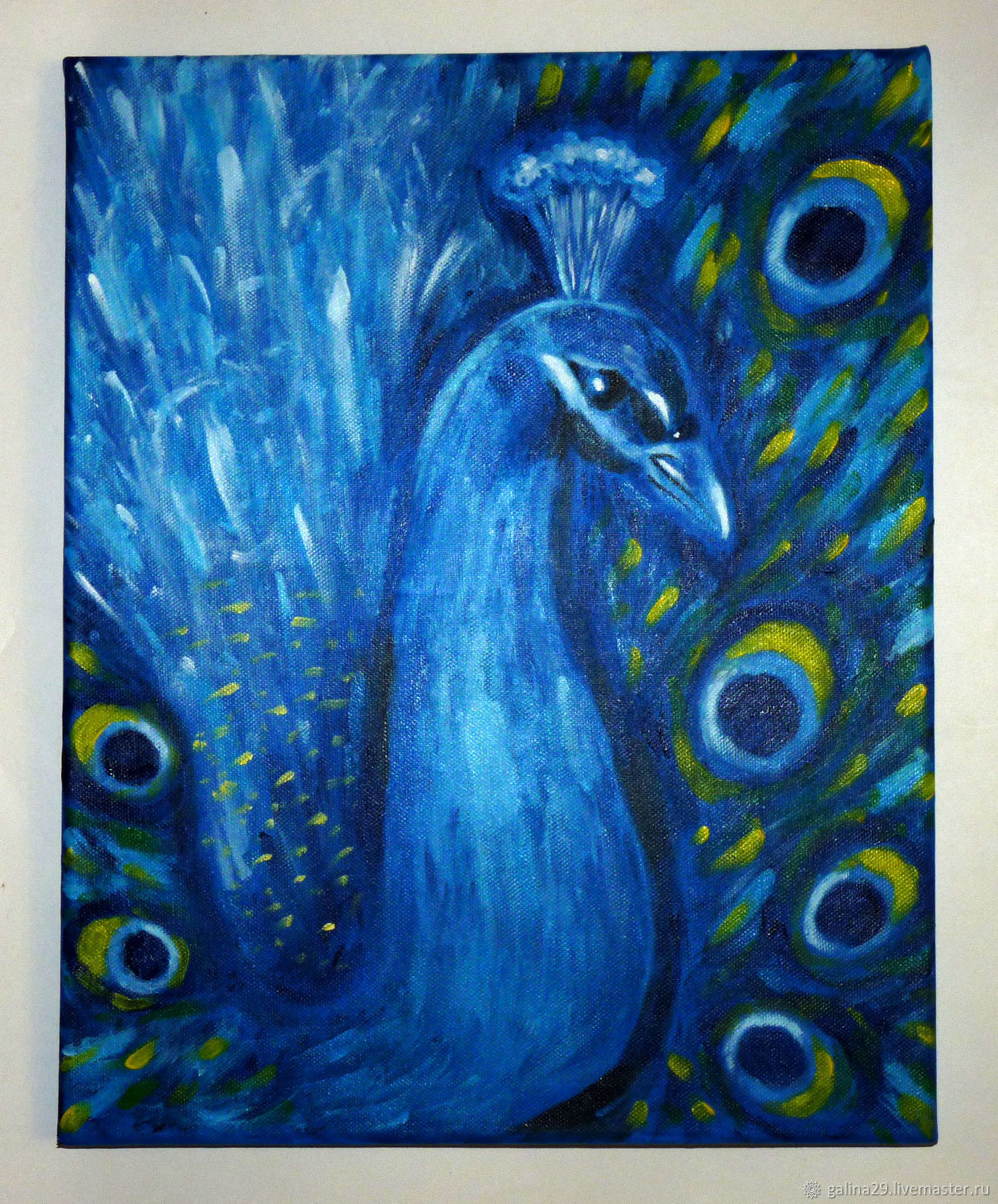 Картина павлин гончарова