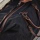 Дорожная сумка из натуральной итальянской кожи и канваса. Дорожная сумка. Camelbags. Интернет-магазин Ярмарка Мастеров.  Фото №2