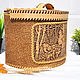 Box for bread 'On the hunt'. Wooden cat. Art.1001. Storage Box. SiberianBirchBark (lukoshko70). Online shopping on My Livemaster.  Фото №2