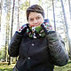 Order Knitted mittens and snood with embroidery. Людмила Жердева (Handmey) (Handmey). Livemaster. . Mitts Фото №3