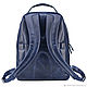 Leather backpack 'Marvin' (blue wax). Backpacks. Russian leather Guild. My Livemaster. Фото №4