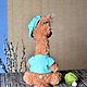 Alpaca Peach, Teddy llama collectible toy. Stuffed Toys. NatalyTools (natalytools). My Livemaster. Фото №6