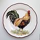 Painted porcelain Plate Rooster collection 4-piece. Plates. ArtFlera (artflera). My Livemaster. Фото №5