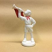 Для дома и интерьера handmade. Livemaster - original item Pioneer porcelain figurine. Handmade.