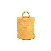 Для дома и интерьера handmade. Livemaster - original item Tuesok of birch bark pure d6. The tin Box is made of birch bark. Handmade.