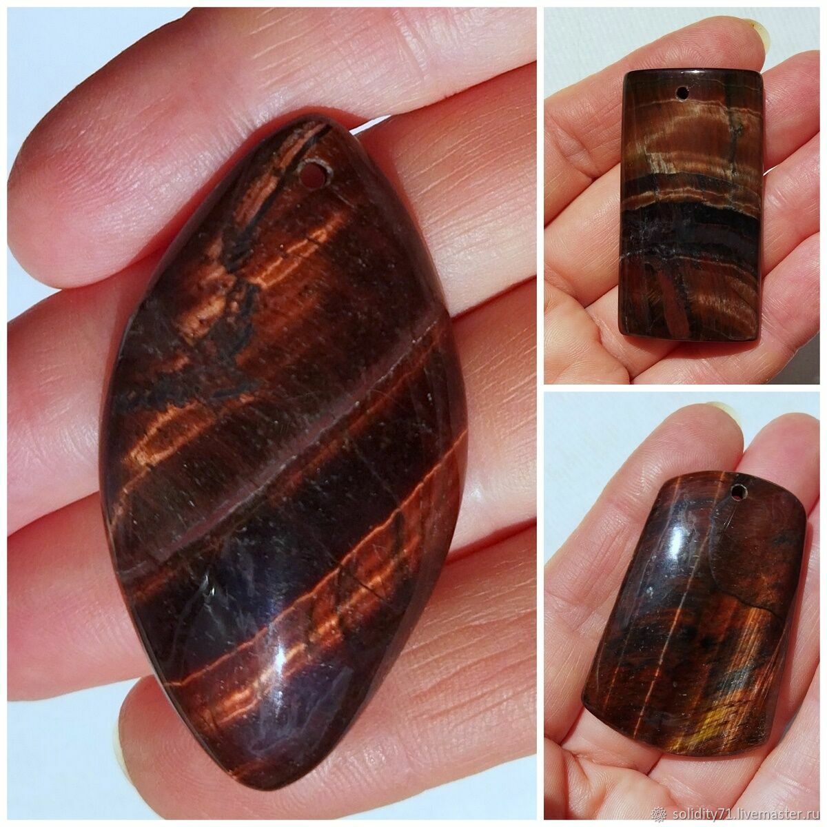 Бычий глаз. Подвески-кабошоны купить в интернет-магазине Ярмарка ...