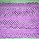 Crocheted oval rug from cord purple Rhombus. Carpets. knitted handmade rugs (kovrik-makrame). My Livemaster. Фото №5