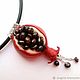 Order Pendant - necklace Granatik with pomegranate. Shagree (Shagree). Livemaster. . Necklace Фото №3