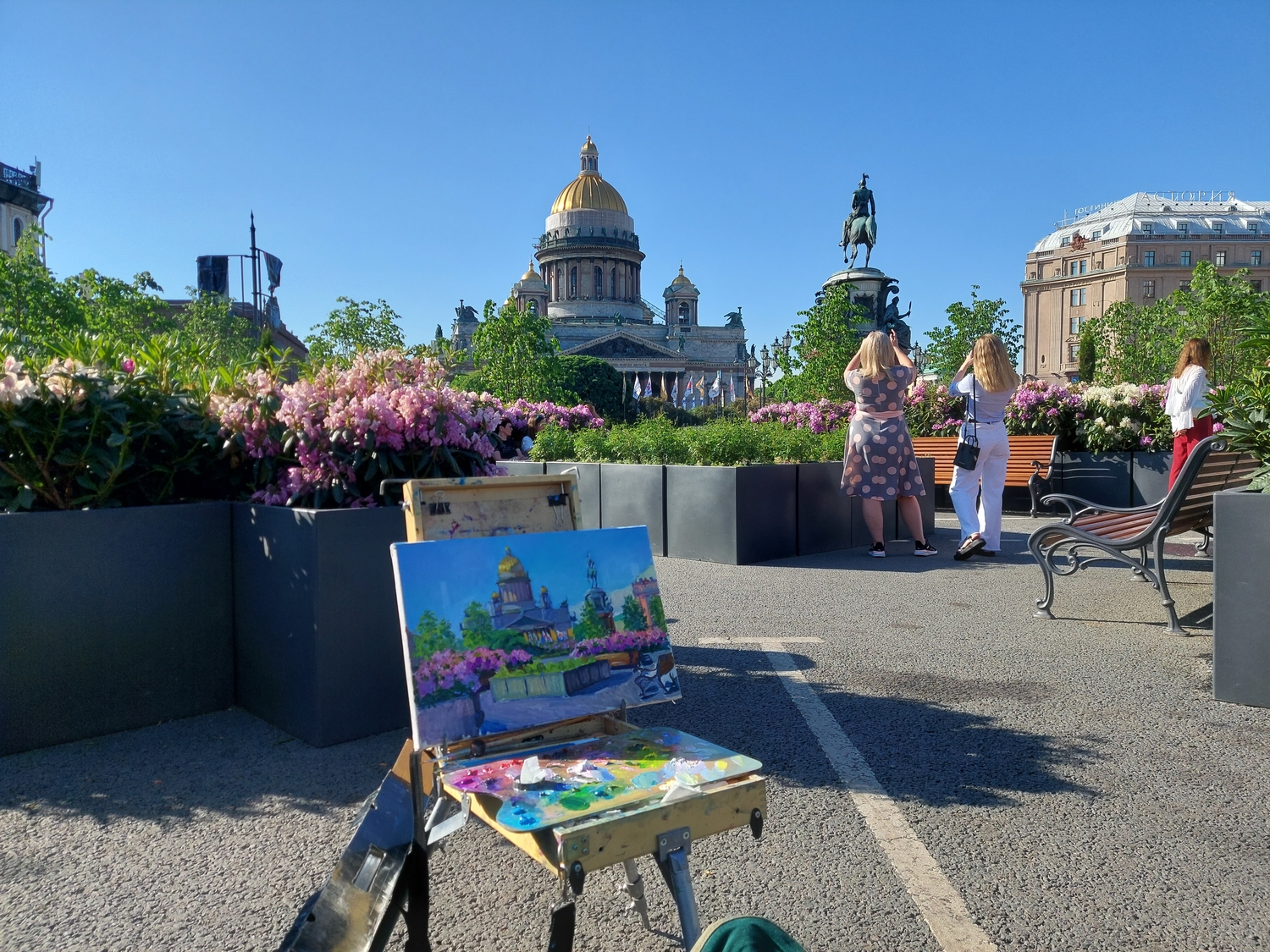 Цветущее лето  Петербурге. Работою на пленэр.