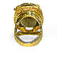 Золотое кольцо Винный топаз с сапфирами в жёлтом золоте 585 пробы. Кольца. Ювелирная мастерская 'Сочиняй мечты'. Ярмарка Мастеров.  Фото №6