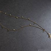 Украшения handmade. Livemaster - original item Chain around the neck - Falling Rose-gilding. Handmade.