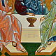 HOLY TRINITY , hand painted icon on gold. Icons. ikon rus. My Livemaster. Фото №4