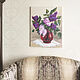 Oil painting in frame. Lilac Floral Still Life. Pictures. Verana-art. My Livemaster. Фото №4