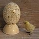   Резное страусинное яйцо. Элементы интерьера. JuniperWoodcarving (woodjuniper). Интернет-магазин Ярмарка Мастеров.  Фото №2