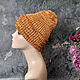 Women's knitted hat, beanie, slouchy hat, pumpkin, warm hat. Caps. YuliaCrochet. Online shopping on My Livemaster.  Фото №2