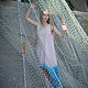 Cream Pink Linen Ombre Dress «Mermaid». Dresses. mongolia. My Livemaster. Фото №5