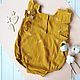 Муслиновый боди для девочки. Боди детское. BabyInJoy. Ярмарка Мастеров.  Фото №5