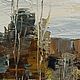 Деревня у реки. Картины. Картины настроения Василия Черных (kartiny-nastroeniya-vasiliya-chernyh). Ярмарка Мастеров.  Фото №6