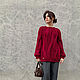 Пуловер джемпер женский вязаный узором косы оверсайз в наличии, Пуловеры, Йошкар-Ола,  Фото №1