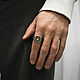 Кольцо The Eye Brass Insert Signet Ring. Перстень. The Vale of Tears. Ярмарка Мастеров.  Фото №6