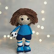 Knitted toys-doll