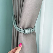 Для дома и интерьера handmade. Livemaster - original item Grey curtains with bandeau lining. Handmade.