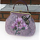 Felted bag Magnolia, Classic Bag, Salsk,  Фото №1