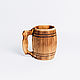 Non-glued beer mug with a handle made of Siberian cedar 500 ml. C54. Water Glasses. ART OF SIBERIA. Online shopping on My Livemaster.  Фото №2