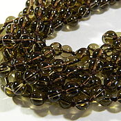 Материалы для творчества handmade. Livemaster - original item Rauchtopaz beads smooth ball. pcs. Handmade.