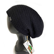 Аксессуары handmade. Livemaster - original item Men`s black hat, unisex