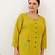 Blouse made of muslin with embroidery olive oil color. Blouses. NATALINI. My Livemaster. Фото №5