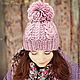 Вязаная шапочка «Violet». Шапки. NewRareRu.Knitting (Вера). Ярмарка Мастеров.  Фото №4