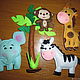 Felt toys "Funny animals". Play sets. Kрамелена - Подарки любимым. My Livemaster. Фото №5