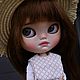 Заказать Кукла Блайз (Blythe Doll) custom, ooak doll, с коричневыми волосами. Blythe Dolls by Elena Khromova. Ярмарка Мастеров. . Кукла Кастом Фото №3