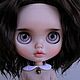 Кукла Блайз (Blythe Doll) custom, ooak doll, с черными волосами, Кукла Кастом, Москва,  Фото №1