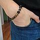 Men's bracelet made of onyx,Hawkeye and silver 925. Bead bracelet. marusjy. Online shopping on My Livemaster.  Фото №2