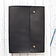 A4 diary on rings made of black matte leather. Diaries. AM.Masterskaya (am-masterskaya). Online shopping on My Livemaster.  Фото №2