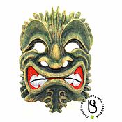 Для дома и интерьера handmade. Livemaster - original item Carved wooden mask 