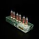 Nixie clock из мрамора «Молочная мята" ИН-14. Часы ламповые. Андрей (tube-time). Ярмарка Мастеров.  Фото №4