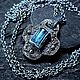 Кулон с аквамарином. Кулон. ЖуЖа_jewelry. Ярмарка Мастеров.  Фото №5