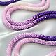 Лариат-жгут из бисера "Королевский градиент". Лариаты. Beads&Beauty by Irina. Интернет-магазин Ярмарка Мастеров.  Фото №2