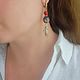 Серьги ассиметричные «Ariel». Серьги классические. Olga Kokina_jewelry. Ярмарка Мастеров.  Фото №6