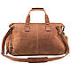 Leather travel bag 'Carcassonne '(brown crazy), Travel bag, St. Petersburg,  Фото №1
