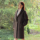Order Chocolate-colored felted coat. STUDIO-FELT Katerina Alekseeva. Livemaster. . Coats Фото №3