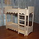 Dollhouse bunk bed.Blank for decoupage and painting.
