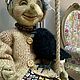 Баба Яга- интерьерная игрушка из шерсти. Войлочная игрушка. Тамара. Игрушки для души.. Ярмарка Мастеров.  Фото №4